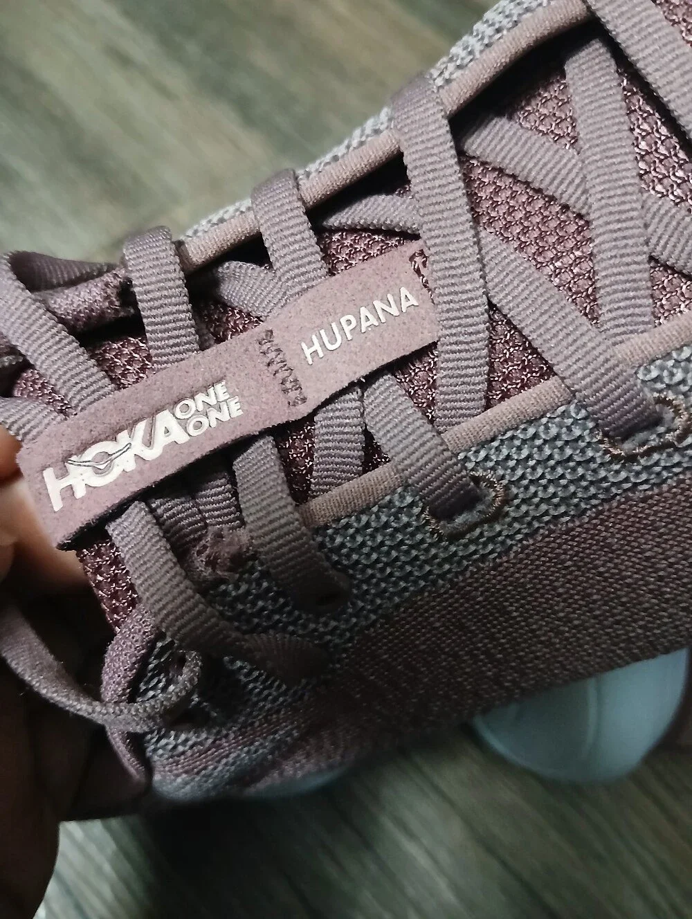Hoka One One Hupana Women's Dusty Brown Knit Sneakers
